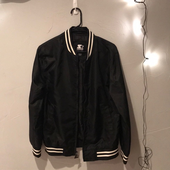 black starter jacket